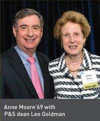 Anne Moore with Lee Goldman.